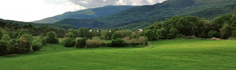 Panoràmica de la Vall d'en Bas, La Garrotxa.