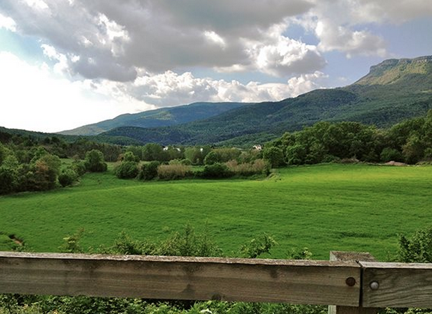 Panoràmica de la Vall d'en Bas, La Garrotxa.