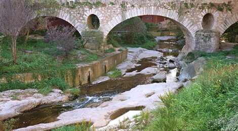 Pont de l'Abella a Sant Martí de Centelles.