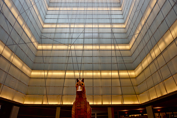 Interior de l'edifici del Museu de la Música de Barcelona.