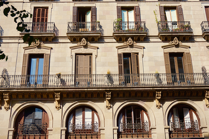 Cases de Josep Fontseré al barri de la Ribera de Barcelona.