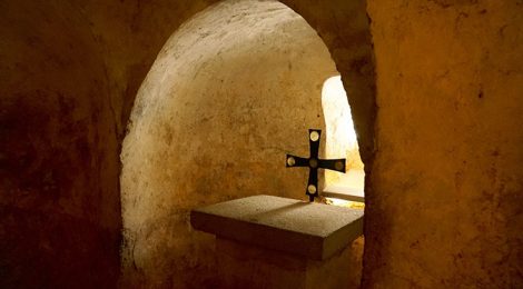 Cripta de l'Església de Sant Miquel de Terrassa.