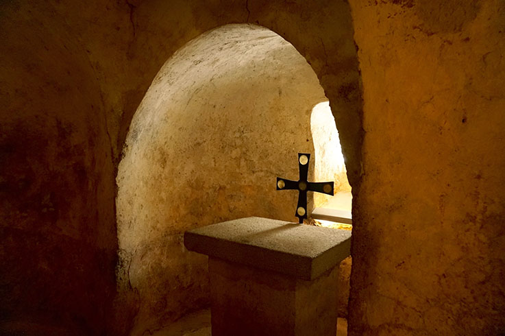 Cripta de l'Església de Sant Miquel de Terrassa.