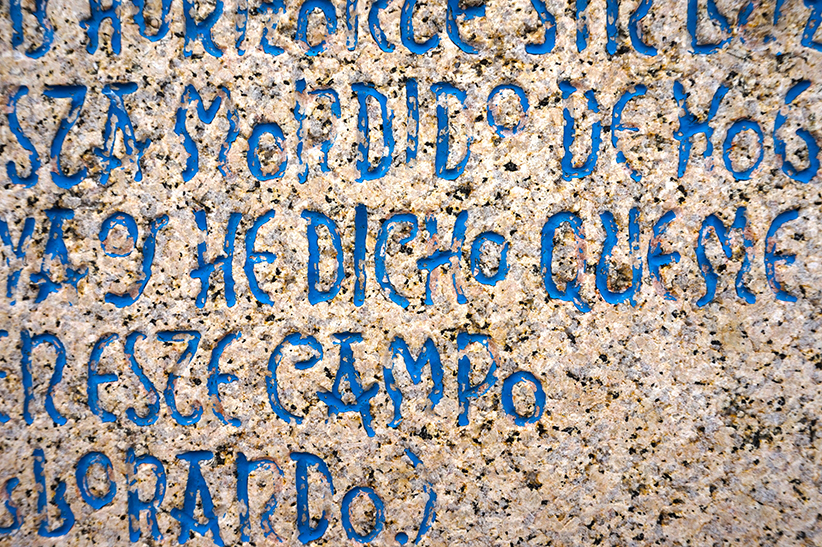 Poema de Lorca al Monumento a los fusilados. Quart itinerari per A Coruña