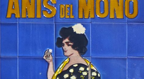 Anís del Mono, Mataró, Ramon Casas, ceràmica, plafó ceràmic, Maresme, rajola, publicitat