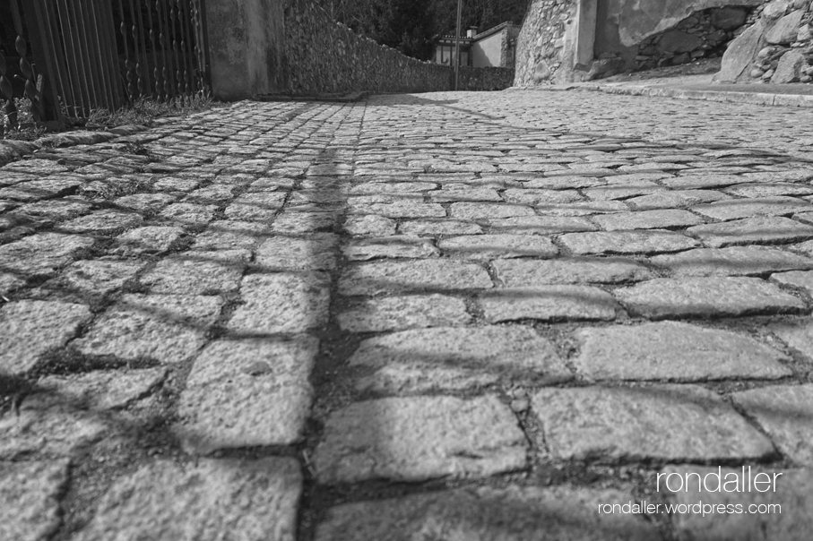 Empedrat al carrer de França.