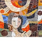 Armand Olivé-Milián, mosaic, carrer Muntaner, la Creació