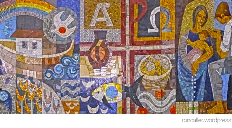 Nostra Senyora del Roser, Armand Olivé-Milián, mosaic,