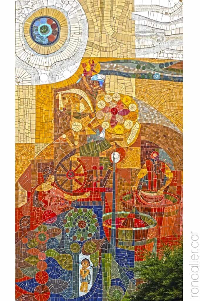 Mosaic d'Armand Olivé-Milián al carrer Velàzquez de Mataró, actualment desaparegut.