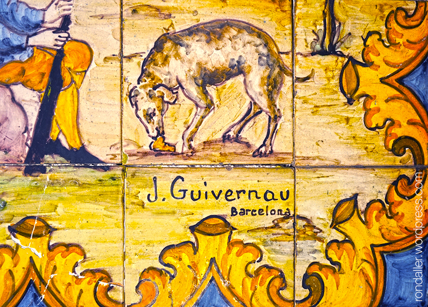 Font de la Portaferrissa. Signatura de Guivernau.