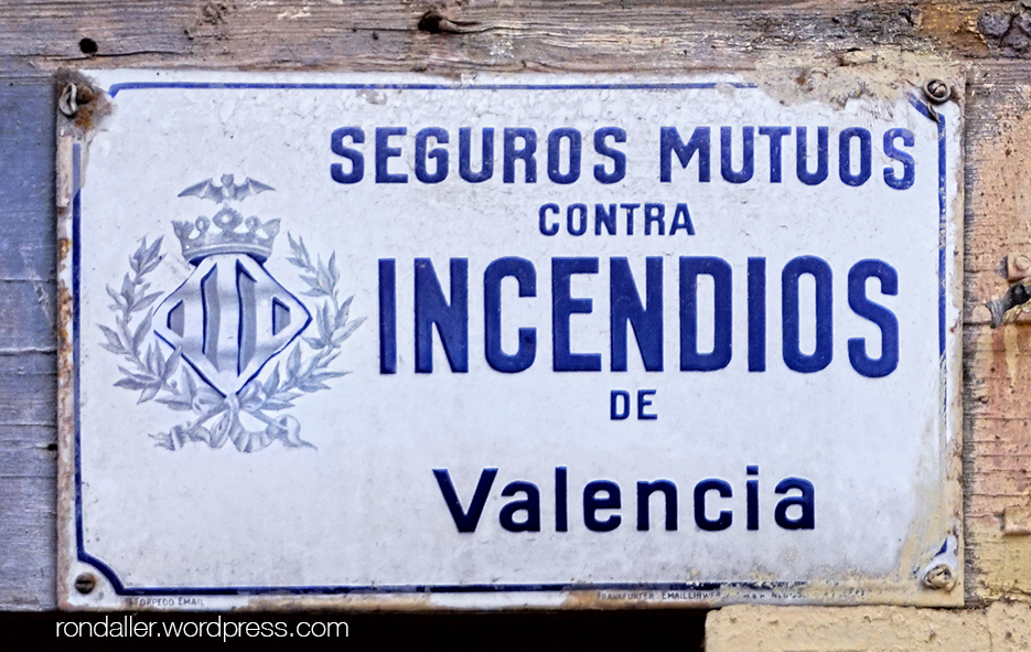 placa Seguros Mutuos contra incendios de València