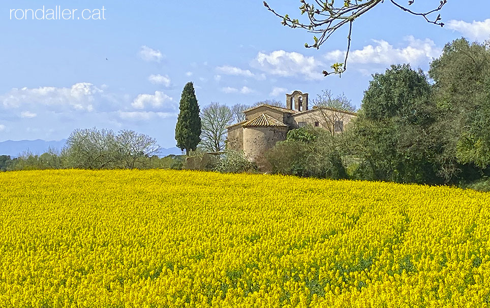 Indrets de Catalunya: la capella de Santa Maria de Vilademany, al Gironès.