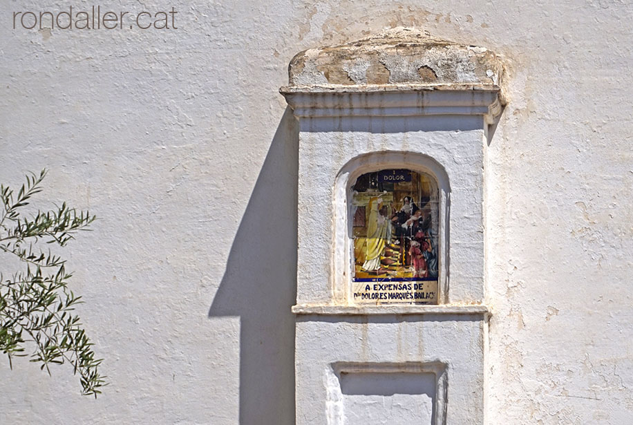 Capelleta d'una estació del calvari d'Alfara del Patriarca.