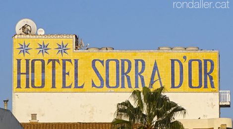 Rètols antics de Catalunya. Hotel Sorra d'Or a Malgrat de Mar.