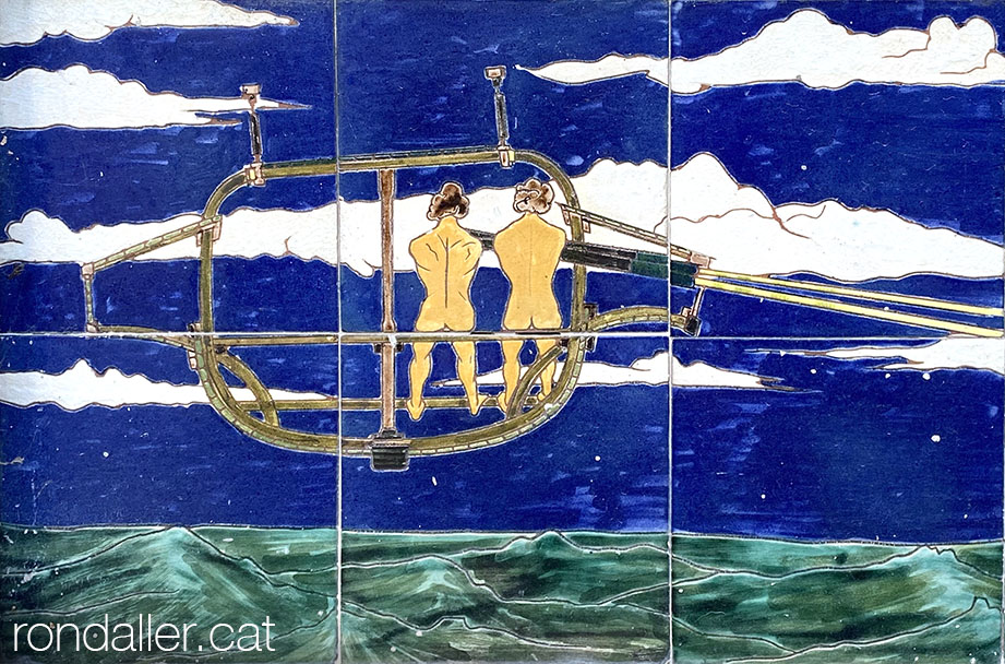 Els mosaics de Joan Bernat a Lloret de Mar. Esquema d'uns remers.