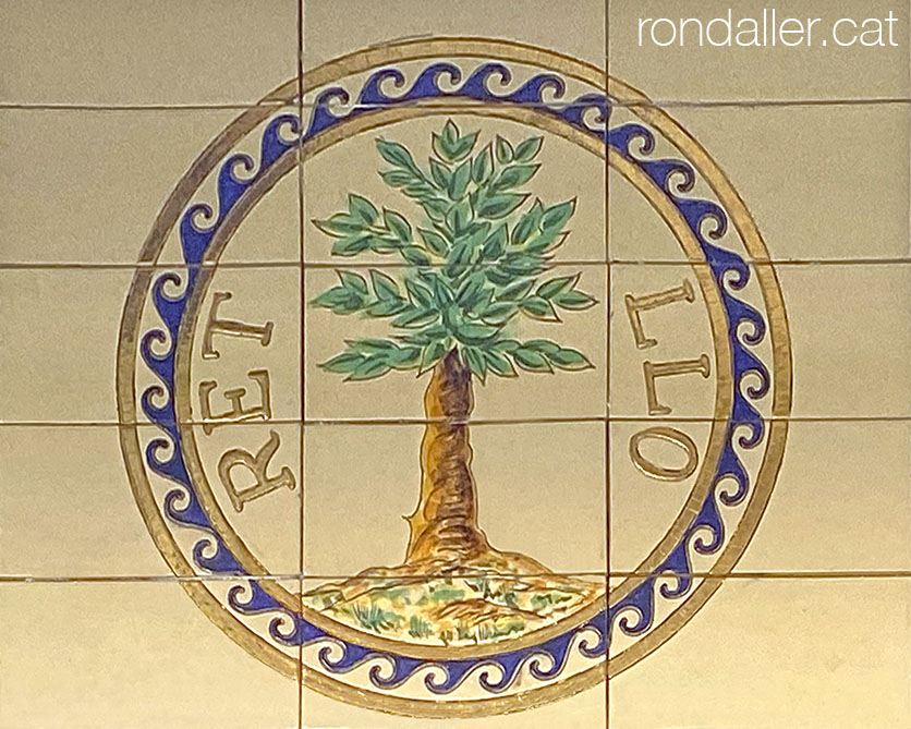 Els mosaics de Joan Bernat a Lloret de Mar. Escut de Lloret.