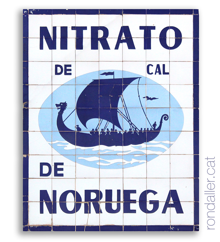 Publicitat de Nitrato de cal de Noruega a Albalat dels Sorells.