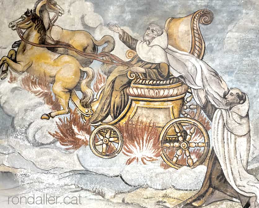 Església de Nostra Senyora dels Àngels de Llívia. Pintura del profeta Elies.