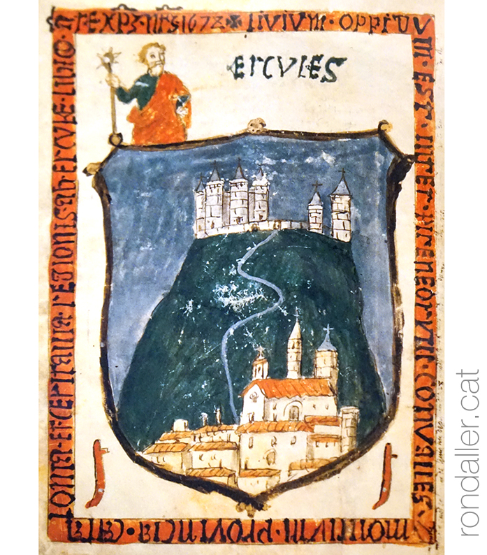 Història de Llívia. Antic escut de la vila.