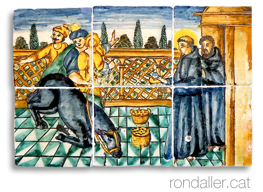 Representació del miracle de la mula al Museu Vicenç Ros de Martorell.