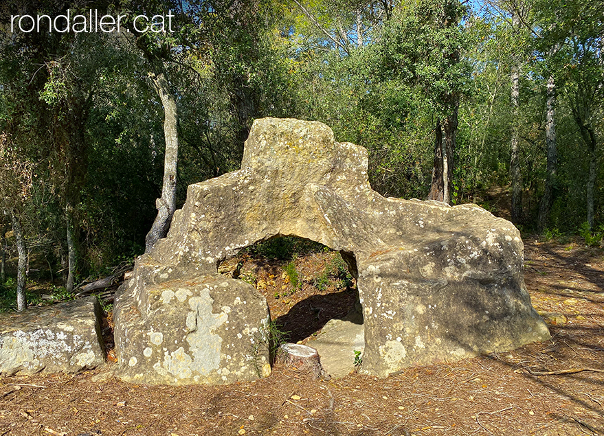 Una roca als Clots de Sant Julià.