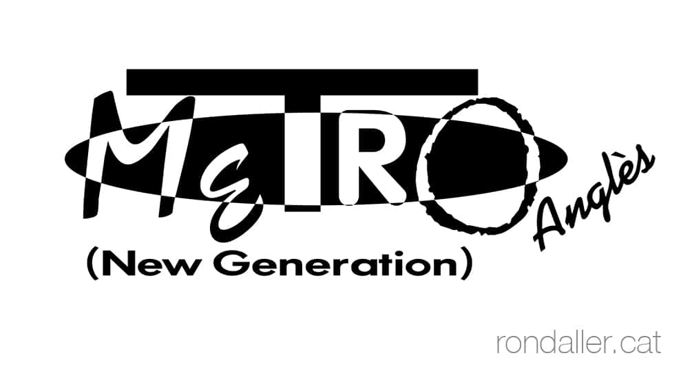 Logotip de la discoteca Metro als anys noranta.