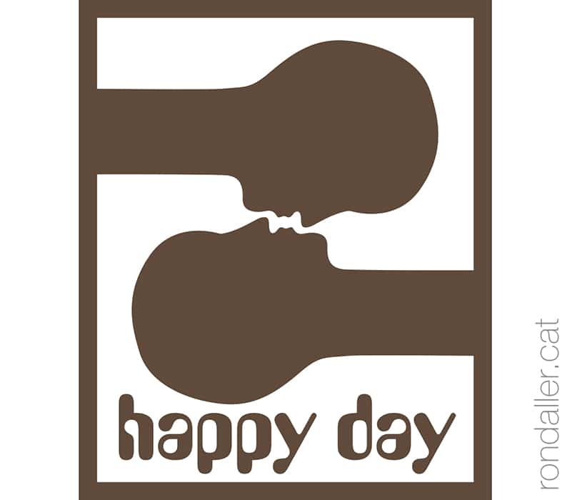 Logotip dels anys vuitanta de la discoteca Happy Day.