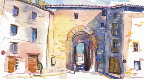 Portal de Sanou de Santa Coloma de Queralt.