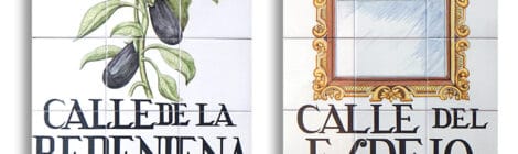 Noms dels carrers de Madrid. Ceràmiques d'Alfredo Ruíz de Luna.
