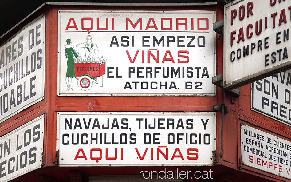 Cinc locals típics de Madrid. Cuchillería Viñas.