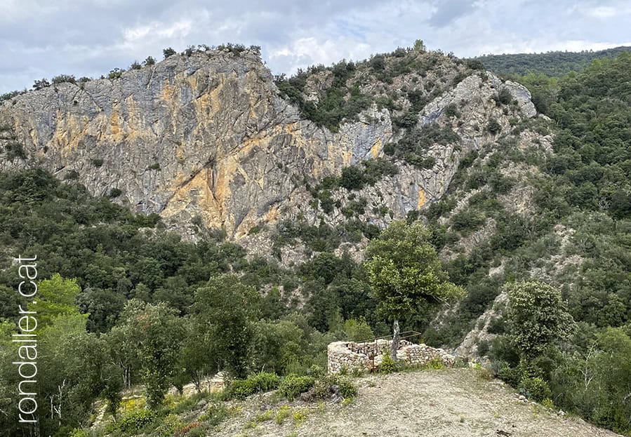 Paisatge des de les ruïnes del casal del Serrat.