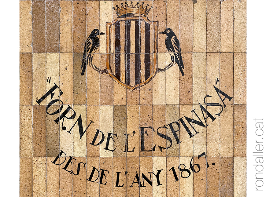 Forn Espinasa de Granollers. Rajoles pintades per Anton Roca.