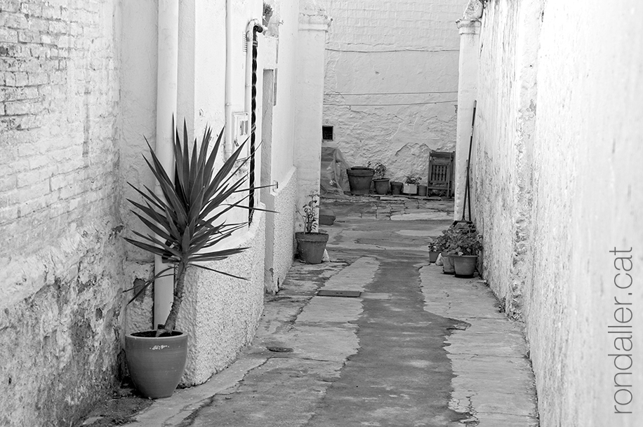 Barri de Dalt la Vila de Badalona. Cul-de-sac del carrer de l'Oli.