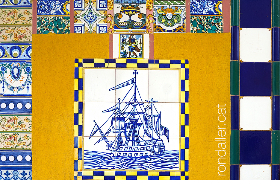 Obres insòlites al carrer d'en Fesol de Banyoles.