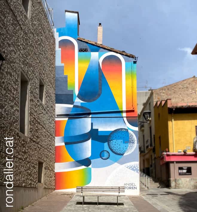Segon itinerari per Mollet del Vallès. Mural pintat per Ángel Toren.