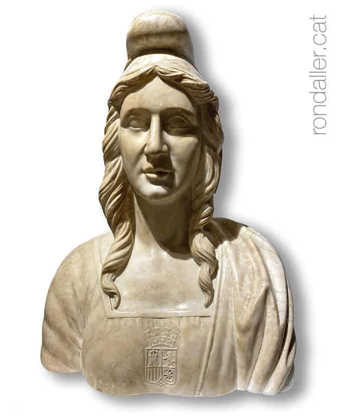 Bust representant la República Espanyola, conservat al Museu de la Garrotxa d'Olot.