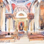 Interior d'una de les capelles de la basílica de Santa Maria.