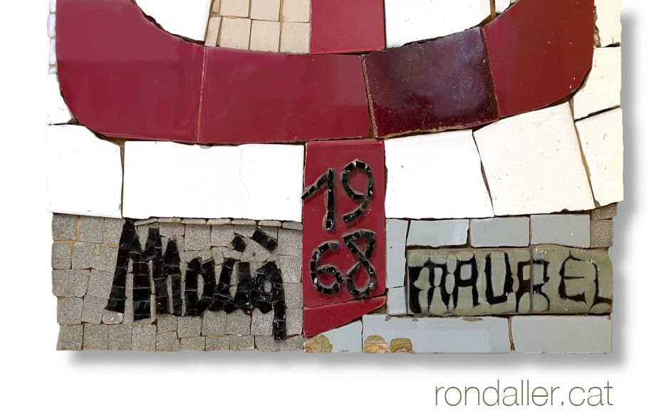 Signatura de Pau Macià i Carles Maurel amb la data 1968.