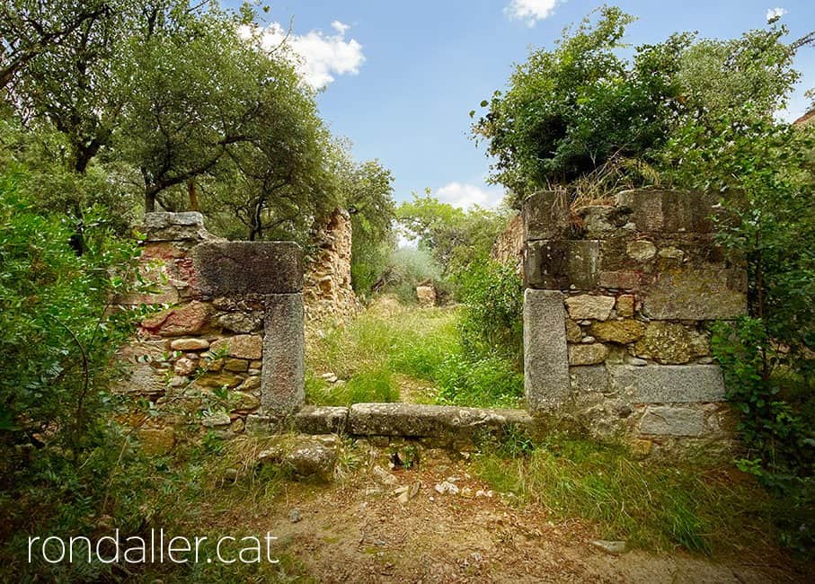 Restes de la capella de Sant Jaume de Traià, al municipi d'Argentona.