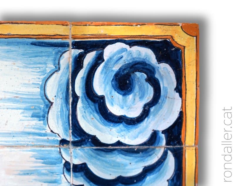 Detall dels núvols pintats per Joan Baptista Guivernau.