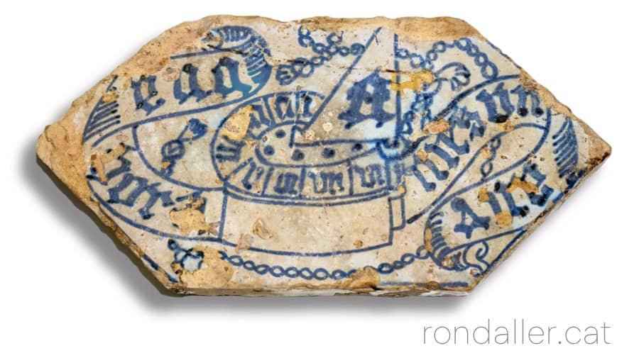 Alfardó que enrajolava el paviment del castell de Requesens de Molins de Rei.