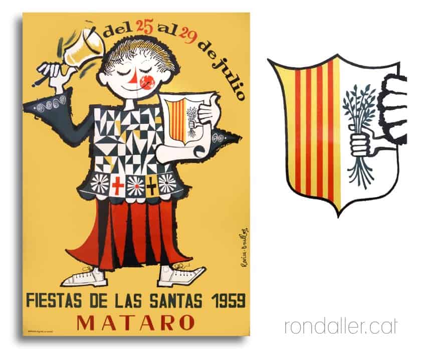 Cartells de Rovira-Brull per la festivitat de les Santes de Mataró del 1959.