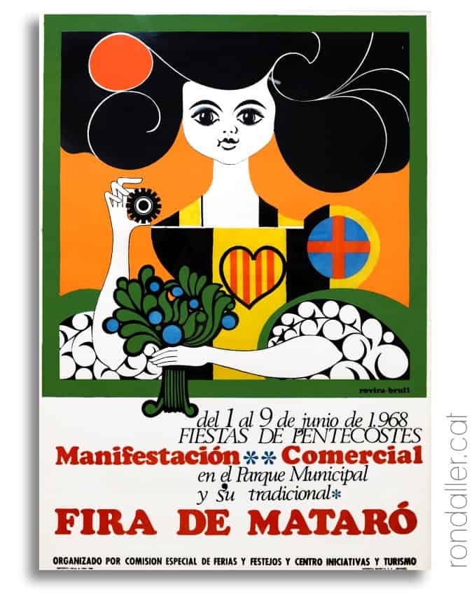 Publicitat per la Fira de Mataró del 1968 feta per Josep Maria Rovira-Brull.