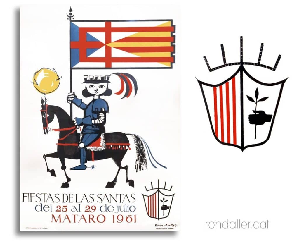 Cartells de Rovira-Brull per la festivitat de les Santes de Mataró del 1961.