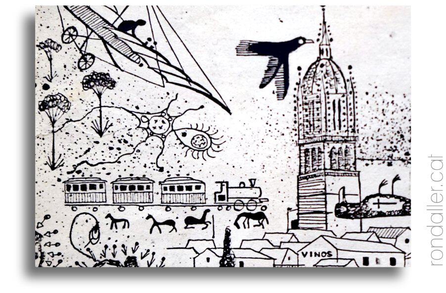 Detall de l'obra "Salamanca" executada l'any 1954.
