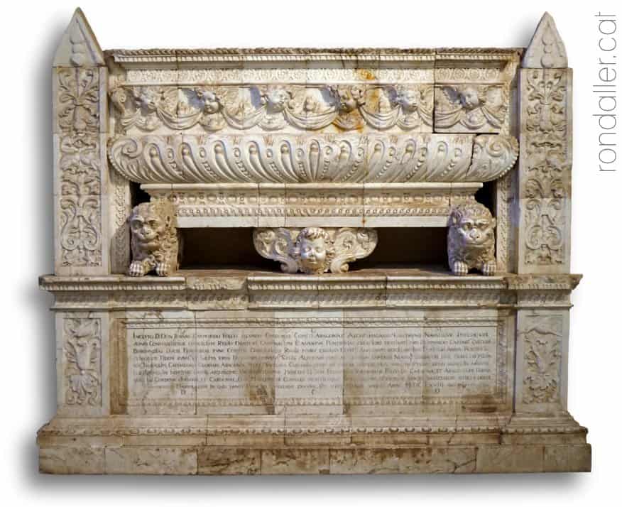 Panteó del segle XVII pertanyent a Joan Ramon Folc I de Cardona.