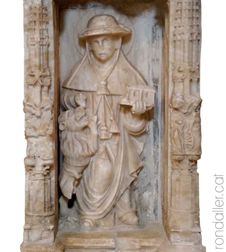 Detall del panteó del segle XVI pertanyent al duc Ferran Joan Ramon Folc de Cardona.